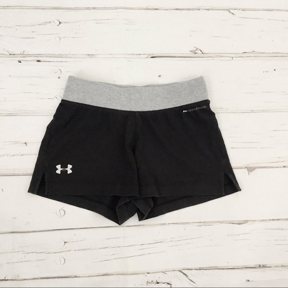 Under Armour Charged Heat Gear Gray Black Shorts Size XS